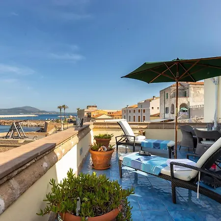 Sardinia Re - Blue Terrace Panoramic Sea View Daire Alghero